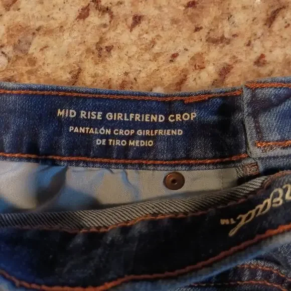 Universal Thread mid-rise girlfriend crop jeans sz 4 / 27 waist - Picture 3 of 8